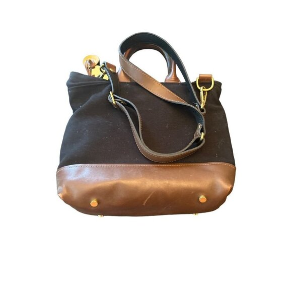 R.Riveter Carry All Canvas Tote Leather Trim Otto Black - Picture 6 of 8